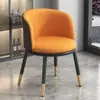 Cadeira de encosto casual minimalista moderna de luxo leve cadeira para casa cadeira de varanda recepção escritório cadeira de jantar para milk tea cadeira de lazer
