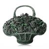 Bolso de mano transfronterizo nuevo cesta de flores diamante bolso de noche calado metálico de mano bolso de diamante bolso de mano de banquete para mujer
