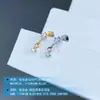 Pendientes de Aleación de Titanio F136 con Colgante de Piedra Kite de Circonita, Elegantes Clavos para Cartílago con Rosca Interna, Joyería para Piercings de Titanio G23