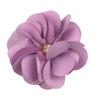 Versión coreana de tela con borde caliente Camelia pura hecha a mano tridimensional flores ardientes DIY accesorios de joyería hechos a mano material de pinza para el cabello
