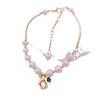 Pulsera de Metal con Perla Natural para Mujer Diseño Nicho ins Viento Frío Celebridad de Internet Pulsera de Perlas Regalo