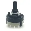 Interruptor de Perilla de Conversión de 26 mm con Correa Giratoria de 2-12 Velocidades, Selección Multiposición, Eje Estriado de 20 mm con Pestaña de Parada