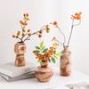 Shumen Vento Silencioso Retrô Criativo Cerâmica Decorativa Vaso Flores Hidropônicas Flores Secas Sala de Estar Ornamentos de Flores Senso Avançado