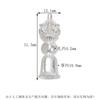 Pulsera de plata de ley S925 con forma de campana King Kong y maja, con cuentas de nube y parte trasera de plata lisa, accesorios para pulsera Bodhi DIY, accesorios Wen Play