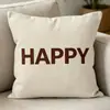 Almohada para Sofá Shengdu Otoño e Invierno Sala de Estar Cojín Lumbar para Sofá Dormitorio Hogar Mesita de Noche Funda de Almohada Cuadrada Linda