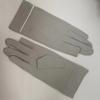 Verano guantes cortos de cinco dedos con protección solar sensación fresca delgados para conducir dos dedos abiertos dedo libre pantalla táctil transpirables protección UV