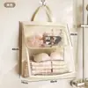 Bolsa de pendurar à prova d'água para banheiro, instalação sem furar, bolsa de armazenamento de lavanderia para banheiro de dormitório estudantil, armazenamento transparente de EVA