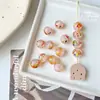 Cuentas de Vidrio Translúcido de Colores en Forma de Estrella, Cuentas Degradadas, Pulsera Hecha a Mano para DIY, Materiales para Cadena de Teléfono, Accesorios para Joyería