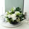Flores Estilo Pintura al Óleo Americana Retro, Flores Artificiales, Mesa de Comedor de Sala de Estar de Lujo Ligero, Mesa de Café de Recibidor, Adornos Decorativos de Caligrafía