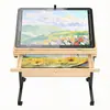 Mesa de rompecabezas de madera para adultos transfronteriza, tablero de rompecabezas ajustable y móvil, mesa de juegos de madera para el hogar, tablero de rompecabezas de madera para adultos
