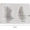 2 até 6 até coelho porco 3D Coelho Branco silicone mousse molde pudim bolo esmola molde bolo geléia molde