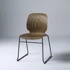 Silla de Entrenamiento para Conferencias, Diseño Simple Sin Reposabrazos, Apilable, Silla para Recepción y Negociación de Personal, Silla para Sala de Reuniones de Oficina con Respaldo, Plástico