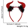 Decorações de Halloween Tiara Festa de Halloween Infantil Engraçado Fantasia Adereços para Fotos Tiara de Pena Laranja Acessórios de Cabelo