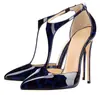 Abastecimiento transfronterizo Zapatos de moda europeos y americanos Puntiagudos Dorados Romanos Tacón de aguja Zapatos de mujer AliExpress Talla grande Tacones altos