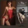 Lingerie Sedutora Renda Sexy Retrô, Faixa para Barriga, Camisola Apaixonada, Conjunto Uniforme Sedutor de Renda com Cadarço na Virilha Aberta, Peça Única Atacado
