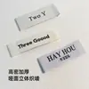 Etiquetas tecidas personalizadas para roupas, etiquetas de lavagem de roupas feitas sob medida, marcas registradas de marca, etiquetas de tecido tecidas personalizadas em pequenas quantidades