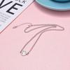 Atacado S925 Sterling Silver smiley face colar coreano ins moda mix e combinar cadeia corpo das mulheres tailandesa colar de prata