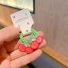 Anillo para el cabello de color fluorescente para niños, linda banda de goma para el cabello con dibujos animados, cuerda para el cabello, pequeño accesorio para el cabello con cola de caballo