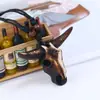 Directo de fábrica vintage resina cabeza de vaca collar minoría étnica zona turística tienda de 2 yuanes joyería al por mayor cadena para suéter
