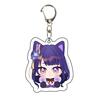 Llavero Transparente Raiden Xiao Zhongli Hu Tao Merchandising de Anime Colgante Acrílico Doble Cara Encanto para Bolsa Hecho a Medida