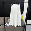[en stock] VC falda de algodón blanco de nubes suaves y delgadas casual Joker 2023 verano nuevo para mujer