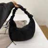 Bolso de Plumas Vintage para Mujer 2025 Primavera Nuevo Bolso Tote de Moda Casual Gran Capacidad Un Solo Hombro Bolso Silla de Montar