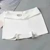Ropa interior femenina de seda helada sin costuras para verano con entrepierna de algodón, shorts de seguridad anti-exposición, ligera, transpirable y cómoda capa base