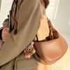 2026 Nuevo Modelo Piel de Vaca de Capa Superior de Alta Gama Estilo Maillard Bolso de Hombro de Moda para Mujer Primavera/Verano Más Vendido Bolso Cruzado tipo Empanada