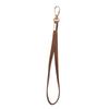 Lanyard para Teléfono con Patrón de Lichi Llavero de Metal Memoria USB Correa de Muñeca Correa Corta de Mano de Cuero PU Funda de Cuero Accesorios para Teléfono