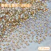 Flats Champagne Fondo Invertido Circonita Manicura Diamante Mini Flats Fondo Diamante Forma Especial Destello Usable Manicura Diamante Joyería Al Por Mayor