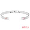 Pulsera de Titanio Pulsera Europea y Americana Transfronteriza Regalo del Día de la Madre Regalo Familiar Acción de Gracias Regalo de Navidad Pulsera de Acero Inoxidable Grabado