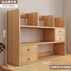 Estantería de escritorio, estante de almacenamiento multicapa para escritorio, librero de almacenamiento simple, organizador vertical pequeño multicapa