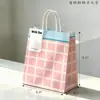 Bolsa de papel para o Festival do Meio Outono, bolsa de papel kraft, bolsa de embalagem para sobremesas de milk tea e panificação, bolsa de mão, bolsa de papel para presente, bolsa de papel revestido para bolos da lua
