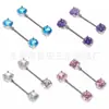 Punto 5mm redondo cobre garra circón tornillo clavo piercing joyería pesa 3 gramos protección ambiental suministro Amazon