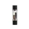 Molinillo manual de pimienta negra personalizado, molinillo bidireccional, botella molinillo de acero inoxidable para sal marina, botella de vidrio para condimentos