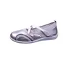 Zapatos de Ballet Blancos Estilo Deportivo Modelo Nuevo Verano 2026 Velcro Zapatos de Entrenamiento Alemanes Finos Transpirables Poco Profundos Casuales para Mujer