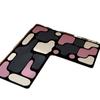 Tapete de Piso Quadrado Liso Cor Sólida Especial para Cozinha Lama de Diatomáceas Antiderrapante Absorvente de Água Secagem Rápida Tapete Decorativo para Porta de Banheiro