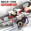 Máquina Eléctrica Multifuncional Automática de Escritorio para Cortar Azulejos y Losas de Piedra, Máquina de Ranurado, Rectificado de Bordes y Chaflanado de Alta Precisión a 45 Grados