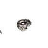 Anel popular do TikTok com micro zircônia cravejada, totalmente cravejado com diamantes, estilo osso de cobra, avançado, ins, all-match, não desbota, anel para dedo indicador feminino