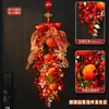Decorações Pendentes de Frutas Vermelhas para o Ano Novo na Porta de Entrada, Decorações Pendentes Festivas de Cordão para o Festival da Primavera de 2027, Ano do Bode, para Montagem de Atmosfera