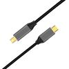 Cable de Datos Tipo C Usb3.1 a Minidp Macho 4K60Hz Carcasa de Aleación de Aluminio Enchufe Chapado en Oro Cable Adaptador