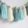 Exclusivo Transfronterizo Ins Borla Bohemia Cadena de Cuentas de Madera Decoraciones para Fiestas Nuevos Adornos Colgantes Arreglo de Escena Colgantes