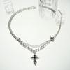 Pulseira Hip-hop Dissolvida Cruz Escura Masculina Versátil Design Nicho High-end Liga Americana para Meninos