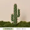 Cacto Simulador com Espinhos, Paisagismo de Cactos, Plantas Verdes, Plantas Tropicais de Areia, Enfeites Decorativos para Janela Interna