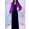 227282025 Moda Coreana Nova de Outono Macacão de Gola V com Babados de Cintura Alta Slim-Fit para Mulheres