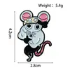 Broche Animal Mouse Fitness Transfronteiriço Esmalte Liga Liga Animal Criativo Acessórios para Roupas Mochilas Venda por Atacado