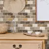 Pegatinas de Azulejos de Pegamento Pu de Cristal Mármol Impermeables Autoadhesivas Pegatinas de Pared Estéreo 3D Decoración de Cocina Punto Transfronterizo