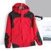 Chaqueta deportiva para exteriores, marca de moda para hombre, traje de dos piezas desmontable tres en uno, traje de montañismo grueso a prueba de viento para otoño e invierno para mujer