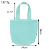 Bolsa de Lona Estilo Ins Bolsa Carteiro Bolsa de Lona Lisa DIY Pintada à Mão Colorida Sacola de Compras Colorida Bolsa de Lona de Algodão Colorida