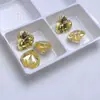 Amarelo Claro Amarelo Ganso Pedra Preciosa em Forma de Coração Pedra Solta Diamante Amarelo Claro Pingente de Coração Brincos Anel DIY Sem Cravação Rosto do Anel Diamantes Principais e Auxiliares